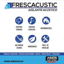 Cargar imagen en el visor de la galería, Frescacustic Rollo de Fibra de Vidrio homologo Frescasa ECO Fiberglasss