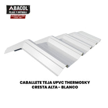 Cargar imagen en el visor de la galería, Caballetes para Teja UPVC Termoacústica Thermosky Cresta Baja, Alta y Colonial