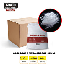 Cargar imagen en el visor de la galería, Caja Microfibra Abacol 6mm x 20 bolsas 600g