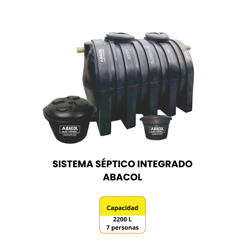 Sistema Séptico Integrado 2.000 lts (7 personas)