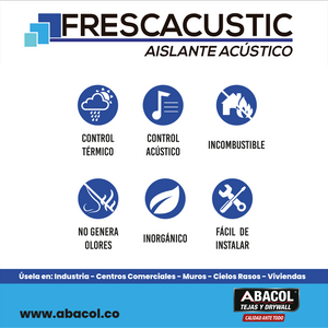 Frescacustic Rollo de Fibra de Vidrio homologo  Frescasa ECO  Fiberglasss