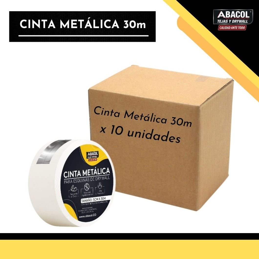 Cinta Metálica 30m - Caja x 10