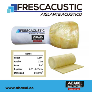 Frescacustic Rollo de Fibra de Vidrio homologo  Frescasa ECO  Fiberglasss