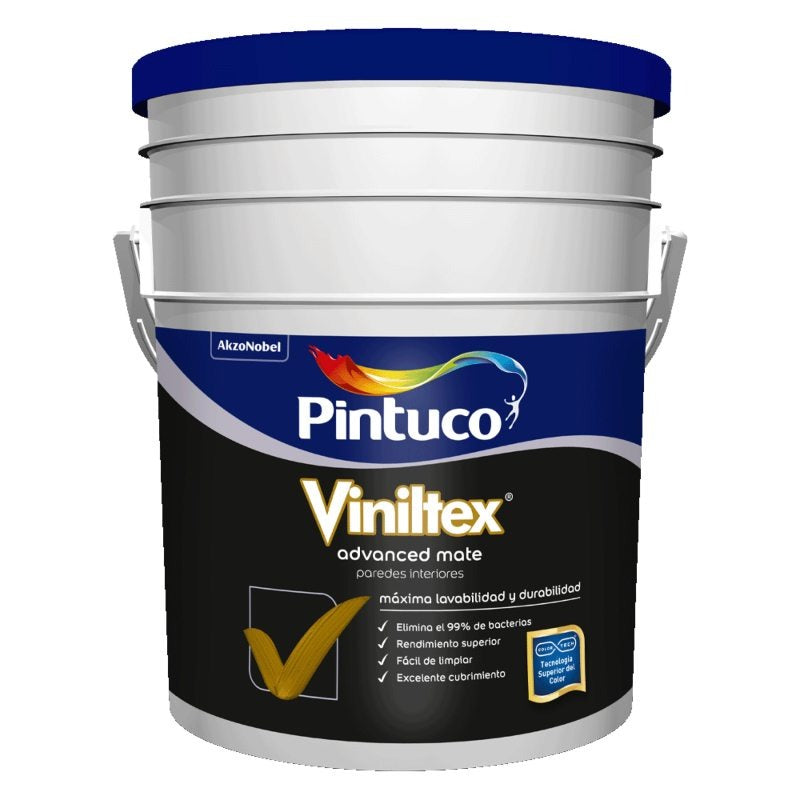 VINILTEX ADVANCED 5 GL MATE BLANCO 1501