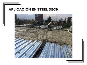 Aplicación en Steel Deck Fibraplas Concrete