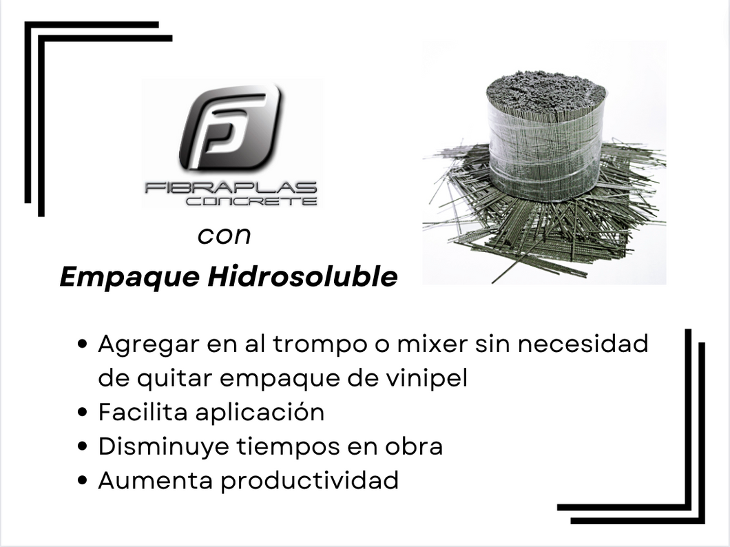 Fibraplas fibra con empaque hidrosoluble